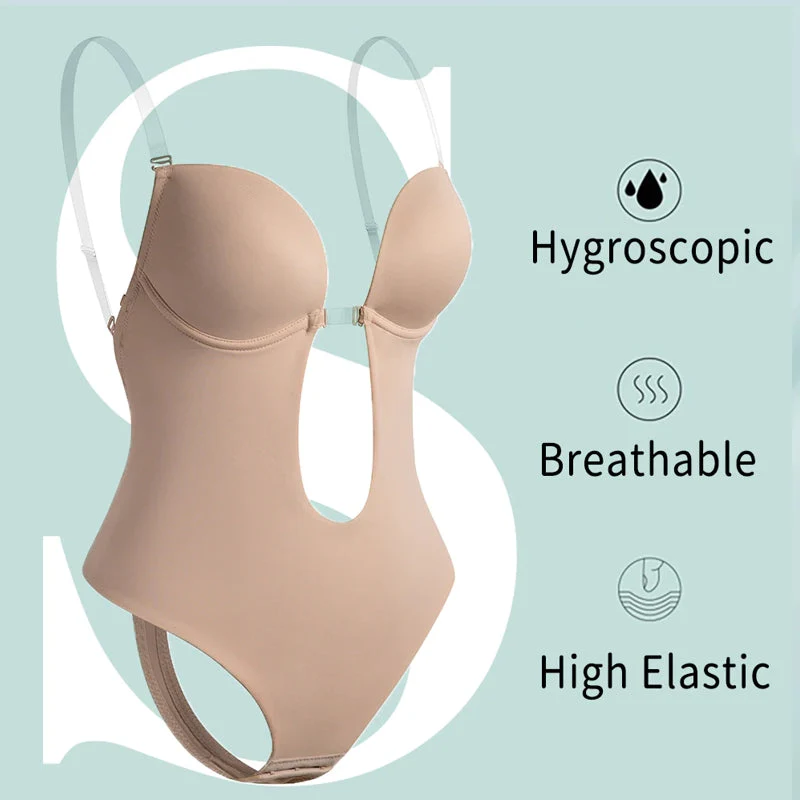 Heidi-Mode | Tiefer V-Ausschnitt Körperformender Bodysuit - Image 11