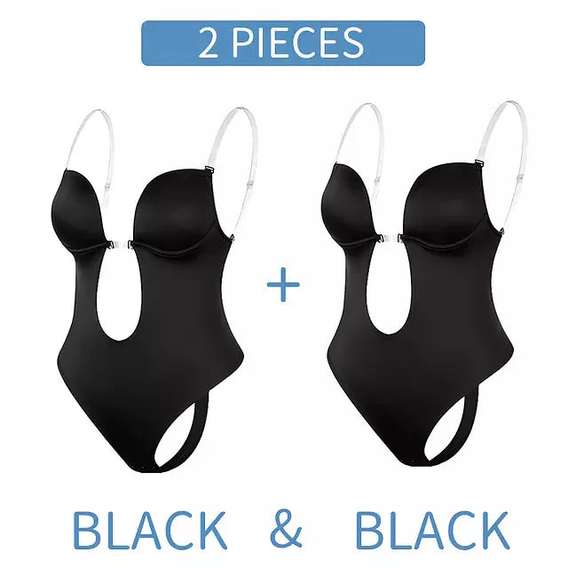 Heidi-Mode | Tiefer V-Ausschnitt Körperformender Bodysuit - Image 18