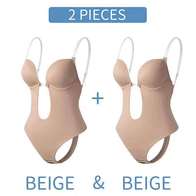 Heidi-Mode | Tiefer V-Ausschnitt Körperformender Bodysuit - Image 19