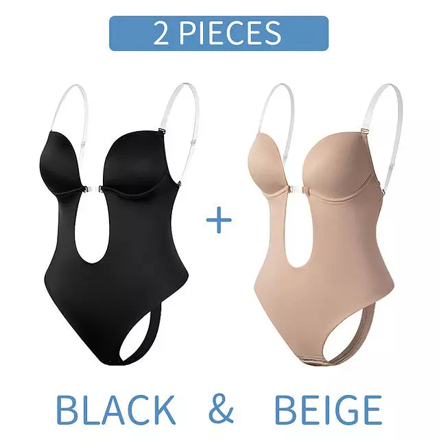 Heidi-Mode | Tiefer V-Ausschnitt Körperformender Bodysuit - Image 21
