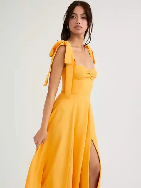 Heidi-Mode | Rückenfreies Korsett Korean Midi-Kleid für Frauen - Image 10