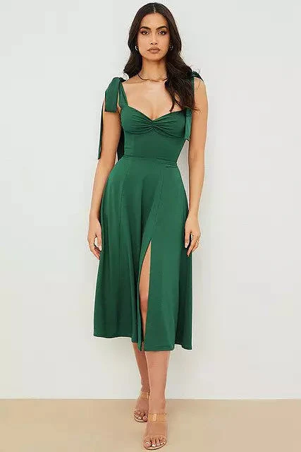 Heidi-Mode | Rückenfreies Korsett Korean Midi-Kleid für Frauen - Image 6