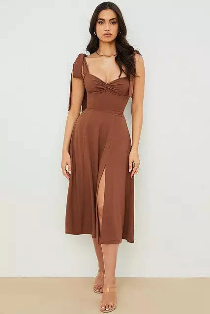 Heidi-Mode | Rückenfreies Korsett Korean Midi-Kleid für Frauen - Image 7