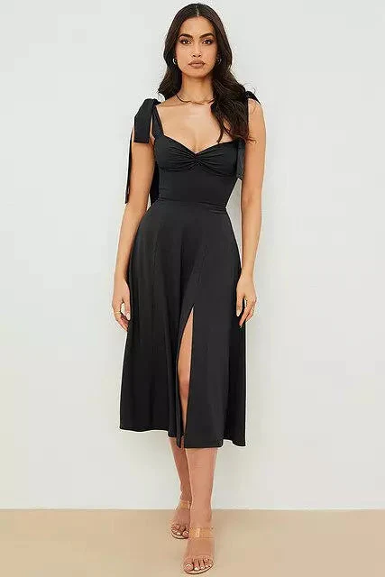 Heidi-Mode | Rückenfreies Korsett Korean Midi-Kleid für Frauen - Image 8
