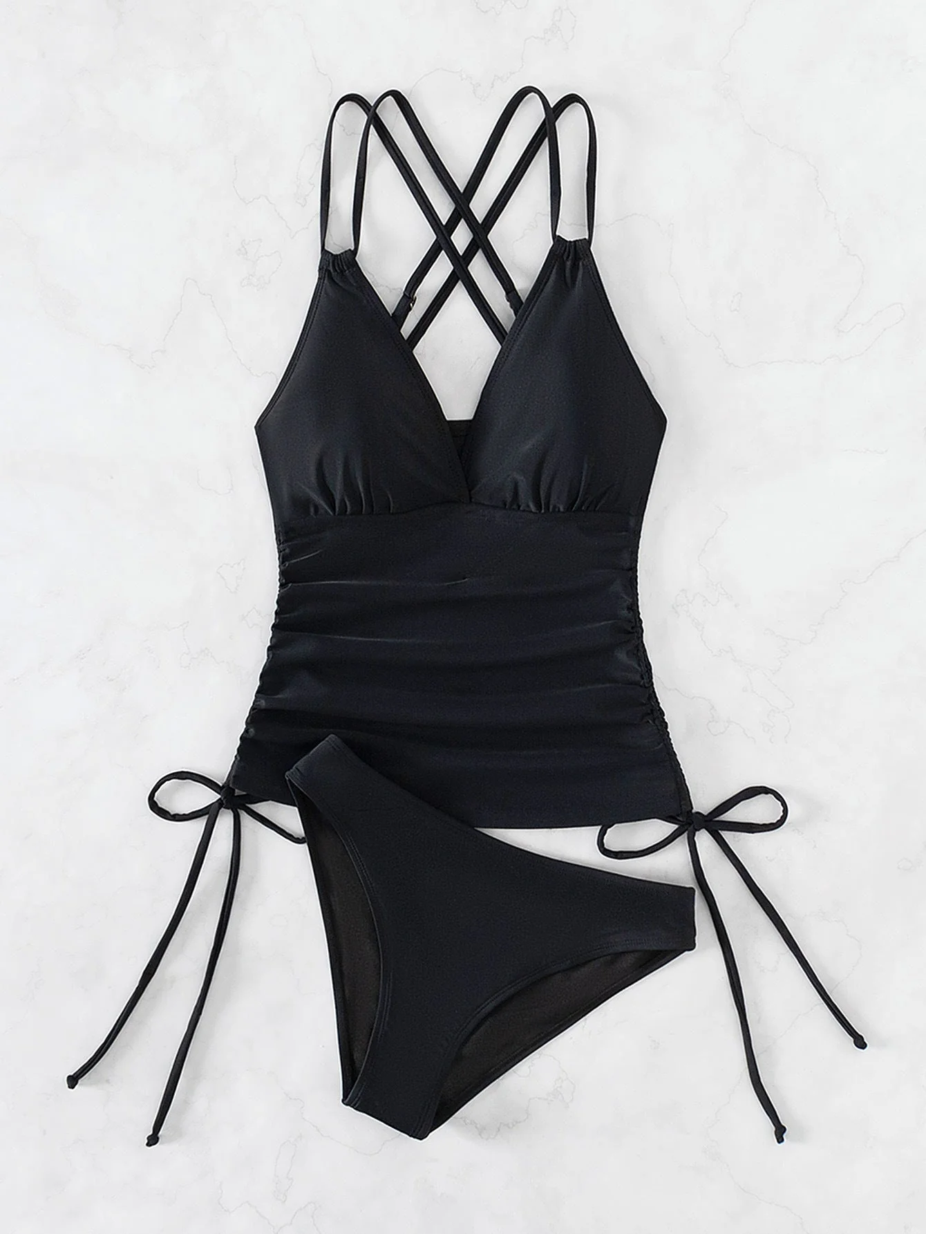 Heidi-Mode | Tankini-Badeanzug mit Überkreuzten Trägern - Image 13
