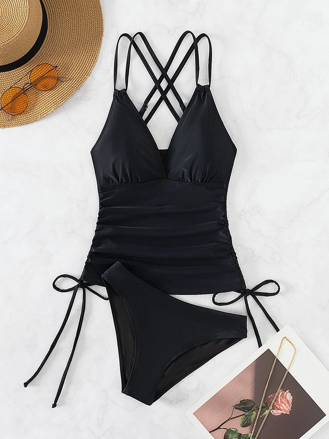 Heidi-Mode | Tankini-Badeanzug mit Überkreuzten Trägern - Image 7