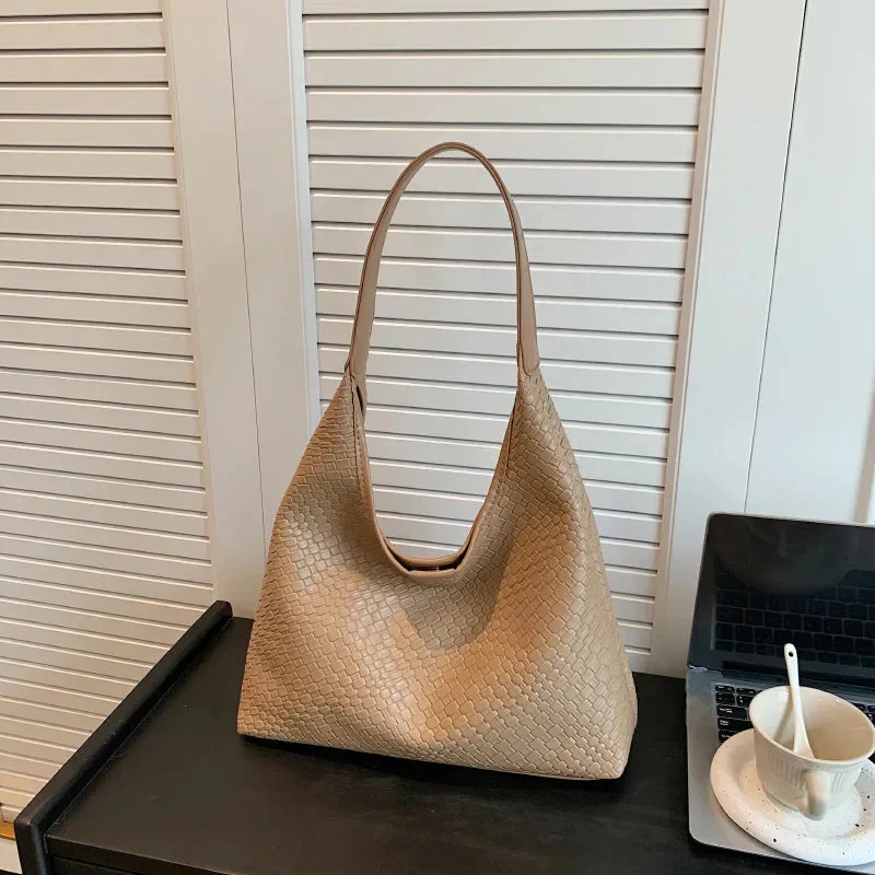 Heidi-Mode | Tasche Vegan Leder Alltag Gewebte Tasche Schultertasche - Image 15