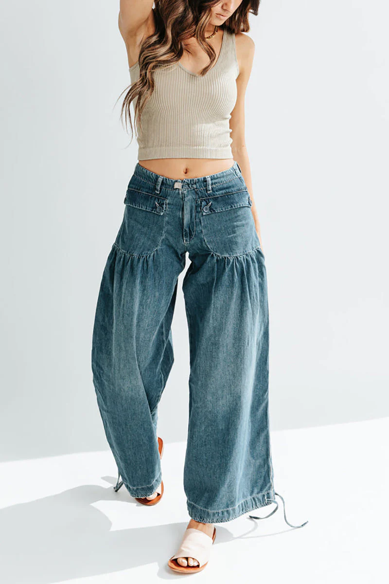 Heidi-Mode | Taschen Schnürung Ballon Jeans - Image 3