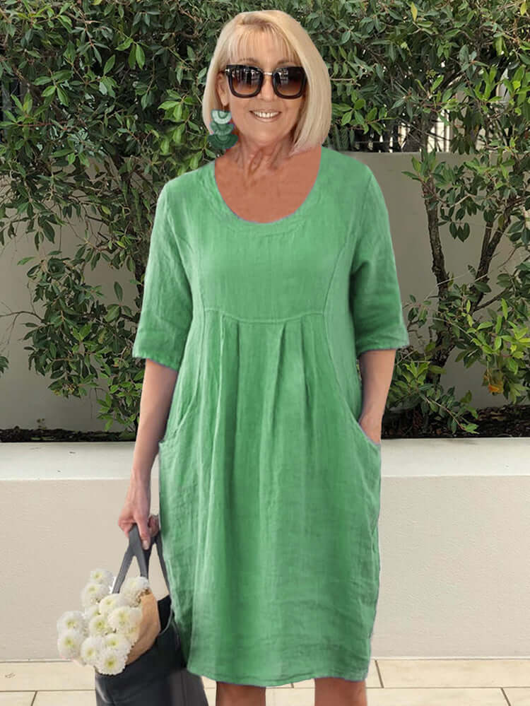 Heidi-Mode | Pocket Strand Tunika Kleid Übergröße - Image 2