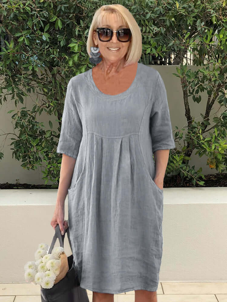 Heidi-Mode | Pocket Strand Tunika Kleid Übergröße - Image 4