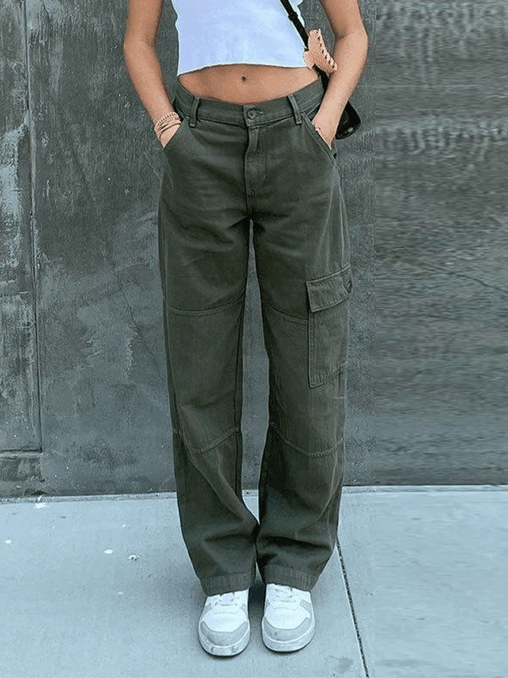 Heidi-Mode | Taschenveredelte Gerade Cargojeans - Image 8