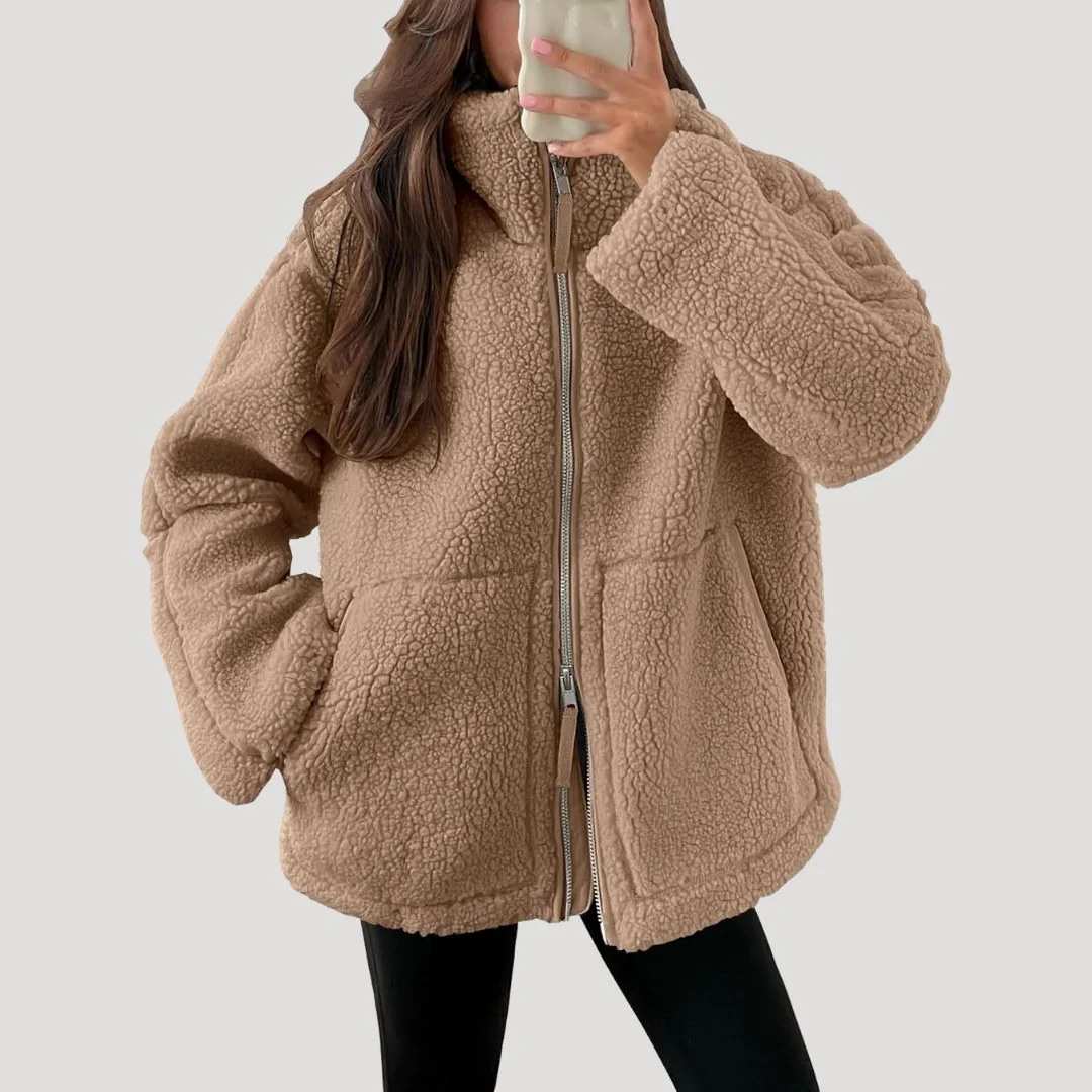 Heidi-Mode | Teddy Fleece Jacke Warm Weich und Bequem - Image 2