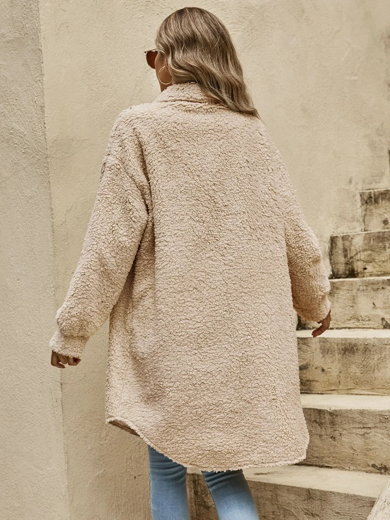 Heidi-Mode | Teddyjacke - Bequeme Lange Damenjacke - Image 11