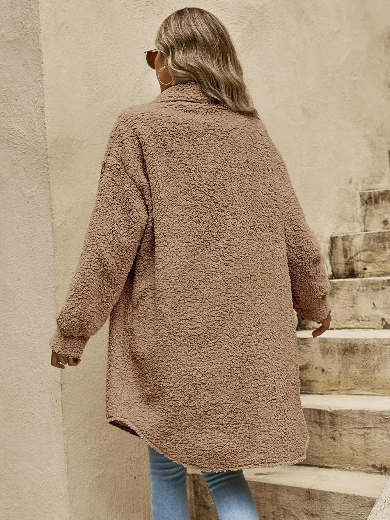 Heidi-Mode | Teddyjacke - Bequeme Lange Damenjacke - Image 6