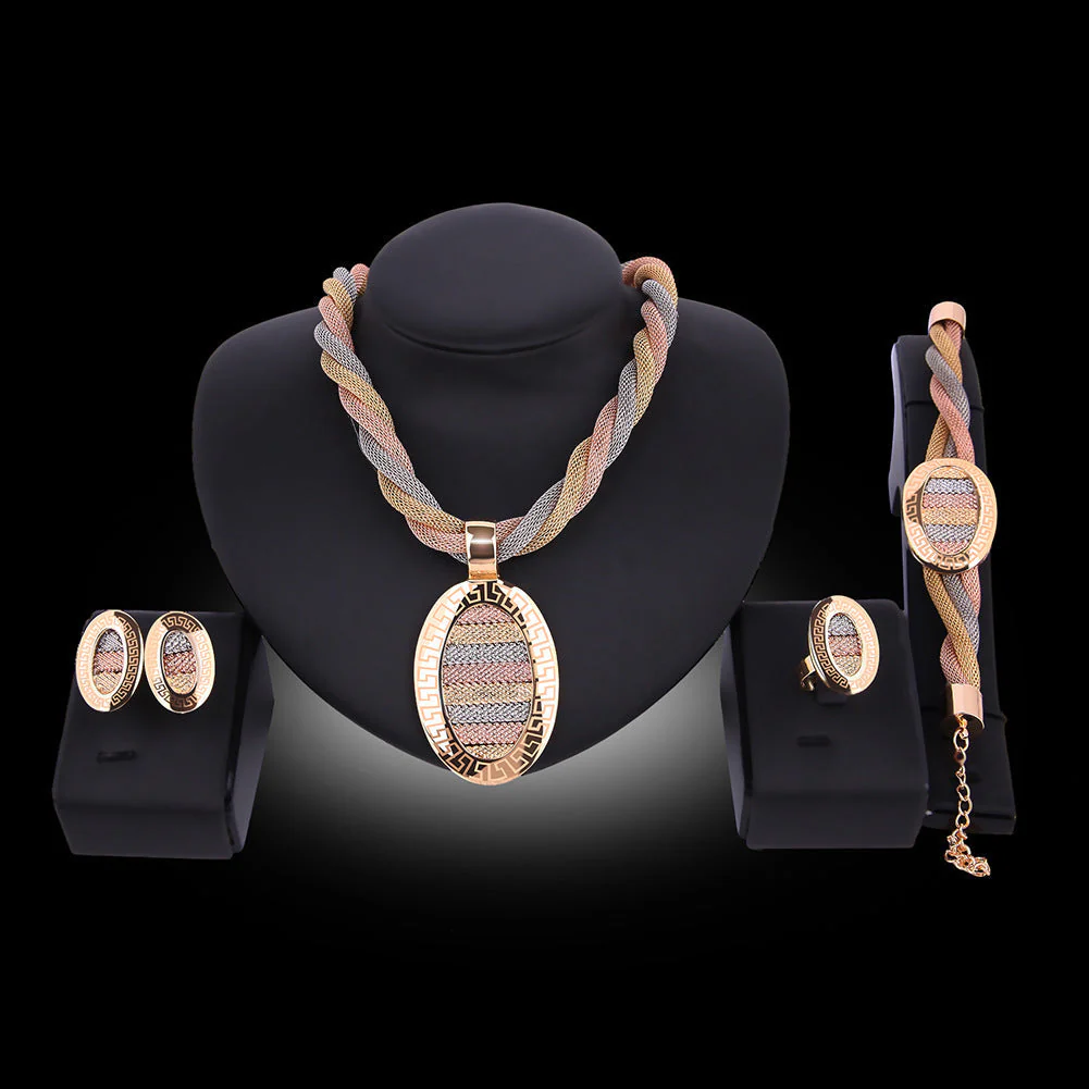 Heidi-Mode | Teiliges Set Halskette, Ohrringe und Armbänder - Image 2
