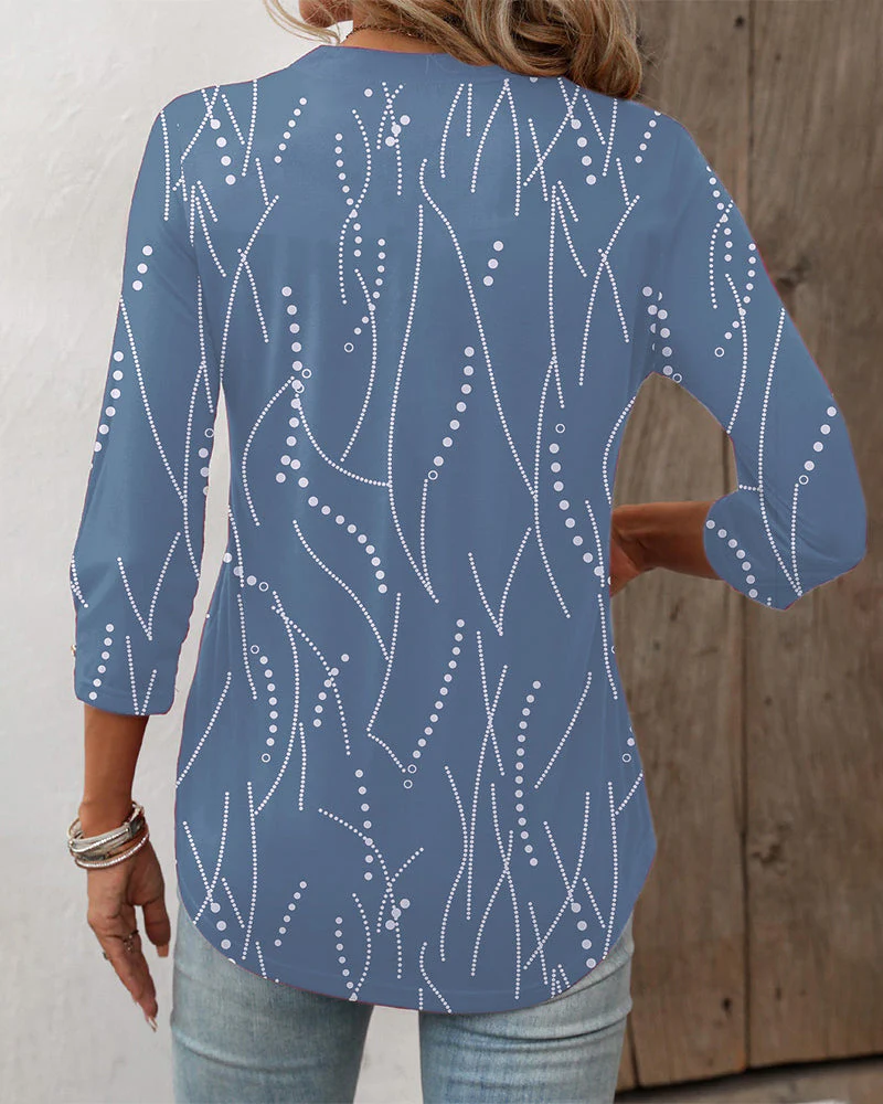 Heidi-Mode | Top mit Knopfdruck und V-Ausschnitt - Image 6