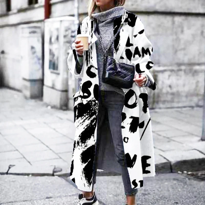Heidi-Mode | Trenchcoat Damen Lang Übergröße Jacke - Image 5