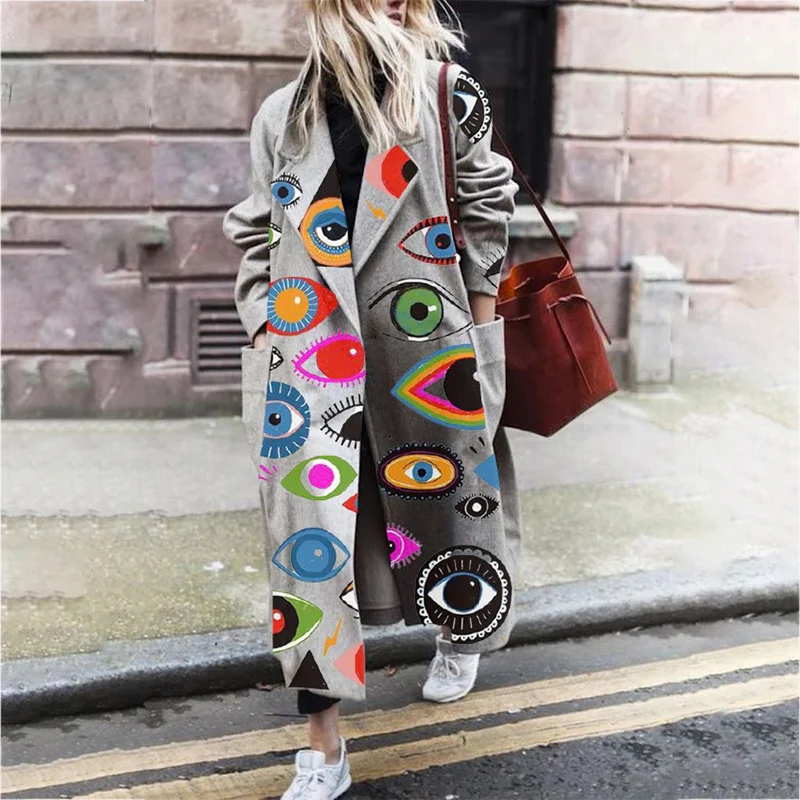 Heidi-Mode | Trenchcoat Damen Lang Übergröße Jacke - Image 6