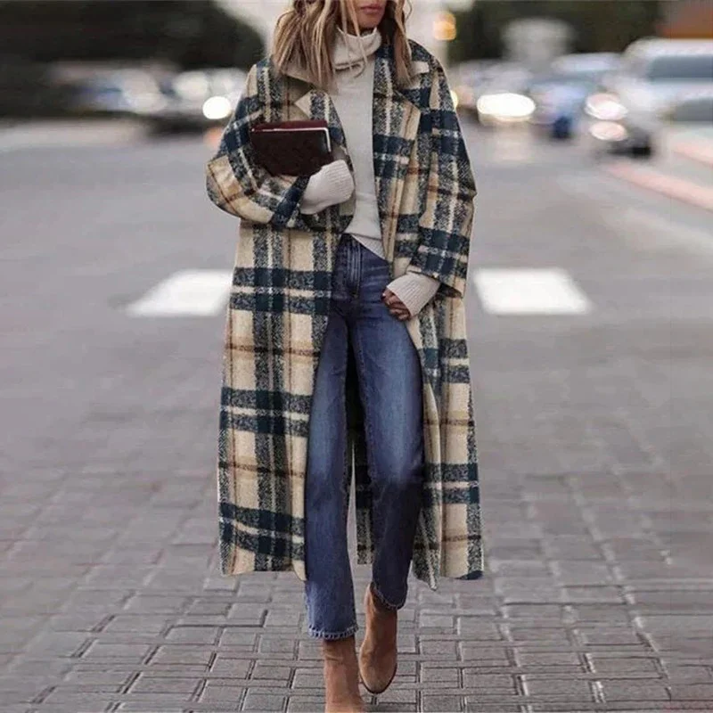 Heidi-Mode | Trenchcoat Damen Lang Übergröße Jacke - Image 7