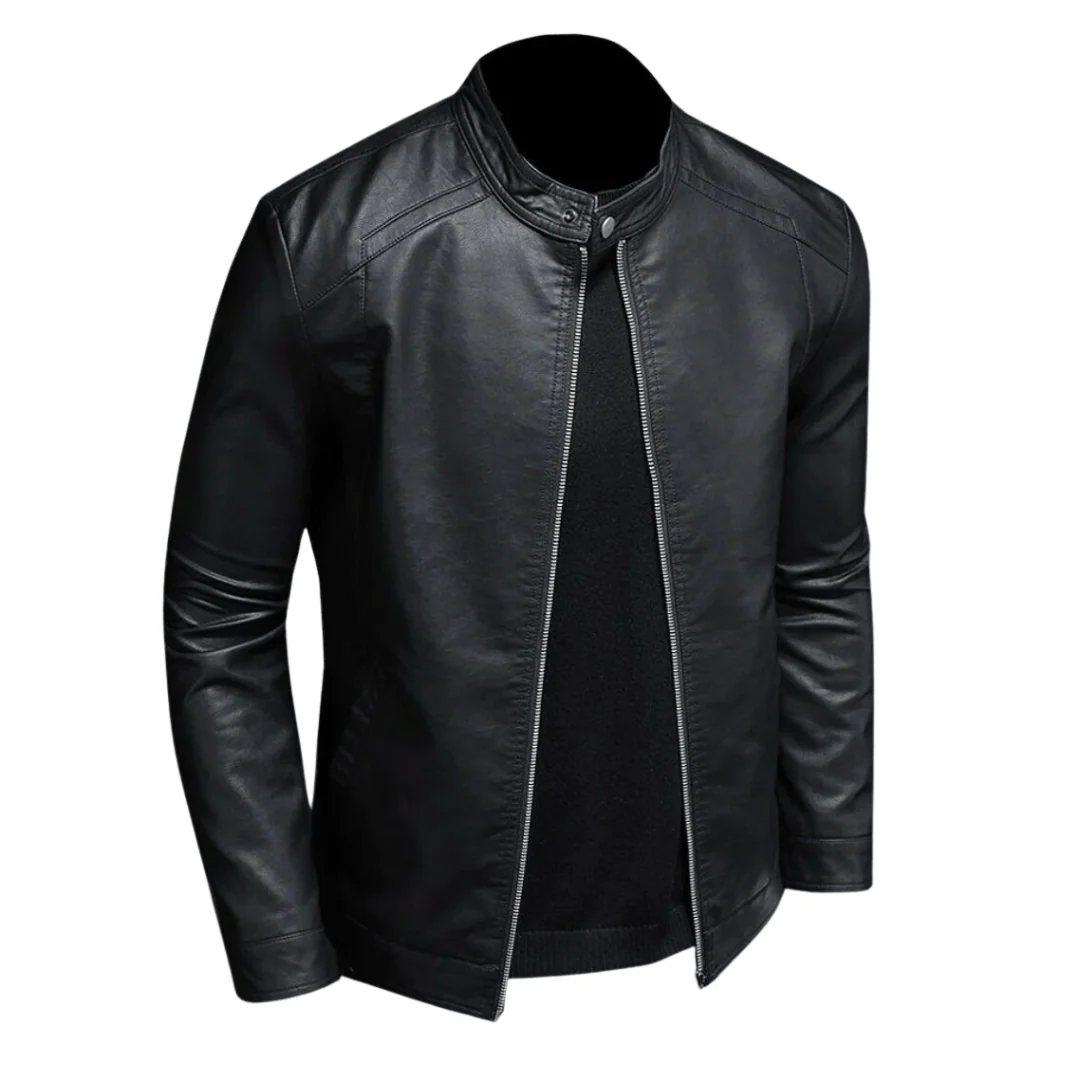 Heidi-Mode | Trendig Leder Bikerjacke für Männer - Image 3