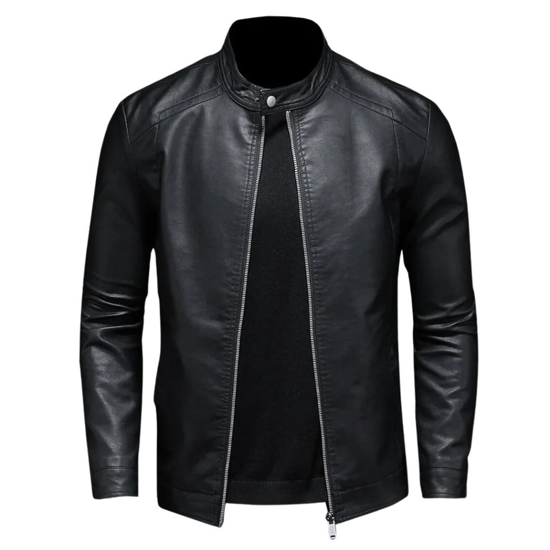 Heidi-Mode | Trendig Leder Bikerjacke für Männer - Image 4