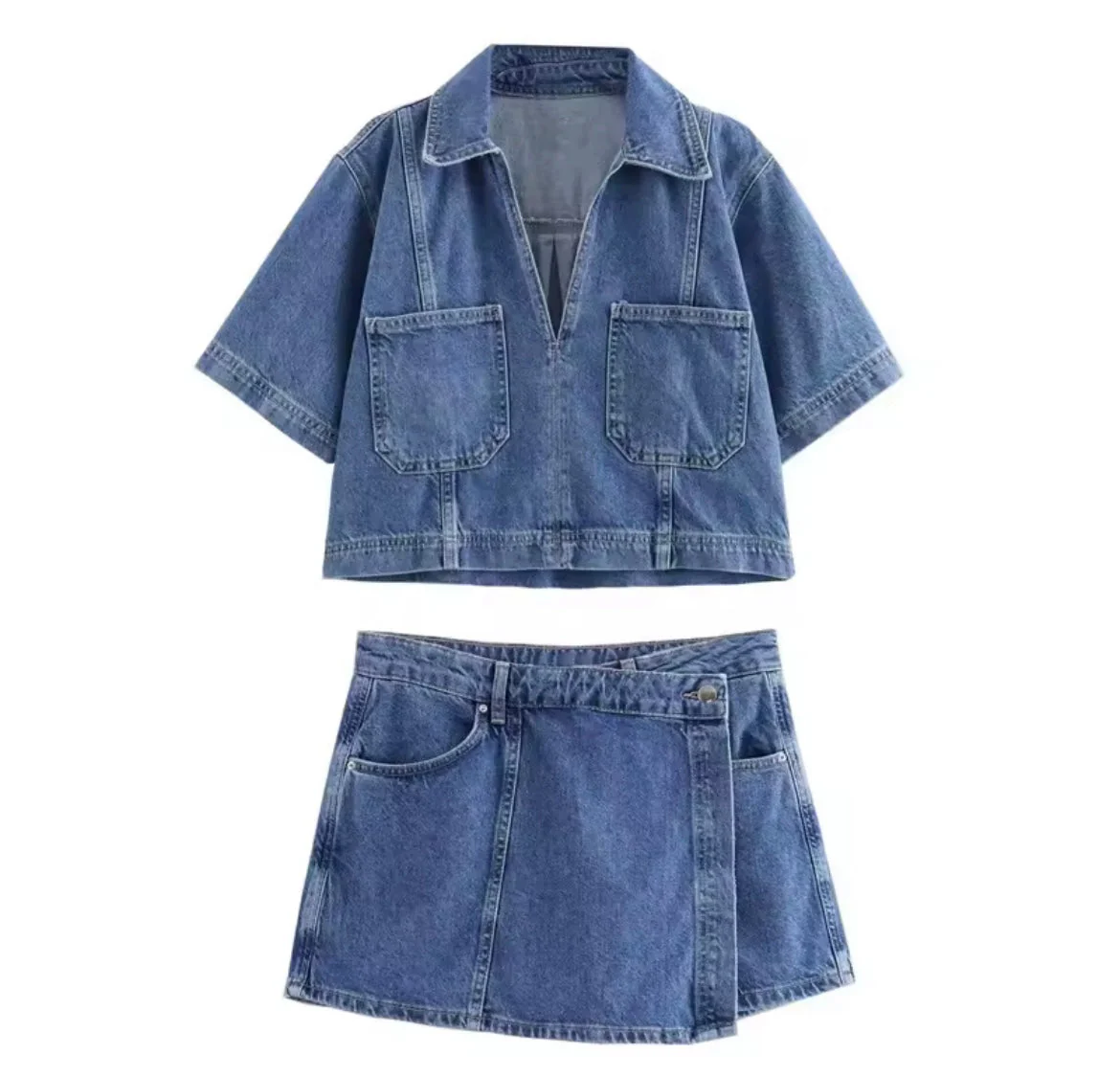 Heidi-Mode | Trendiges Denim Satz Urban Chic - Image 5