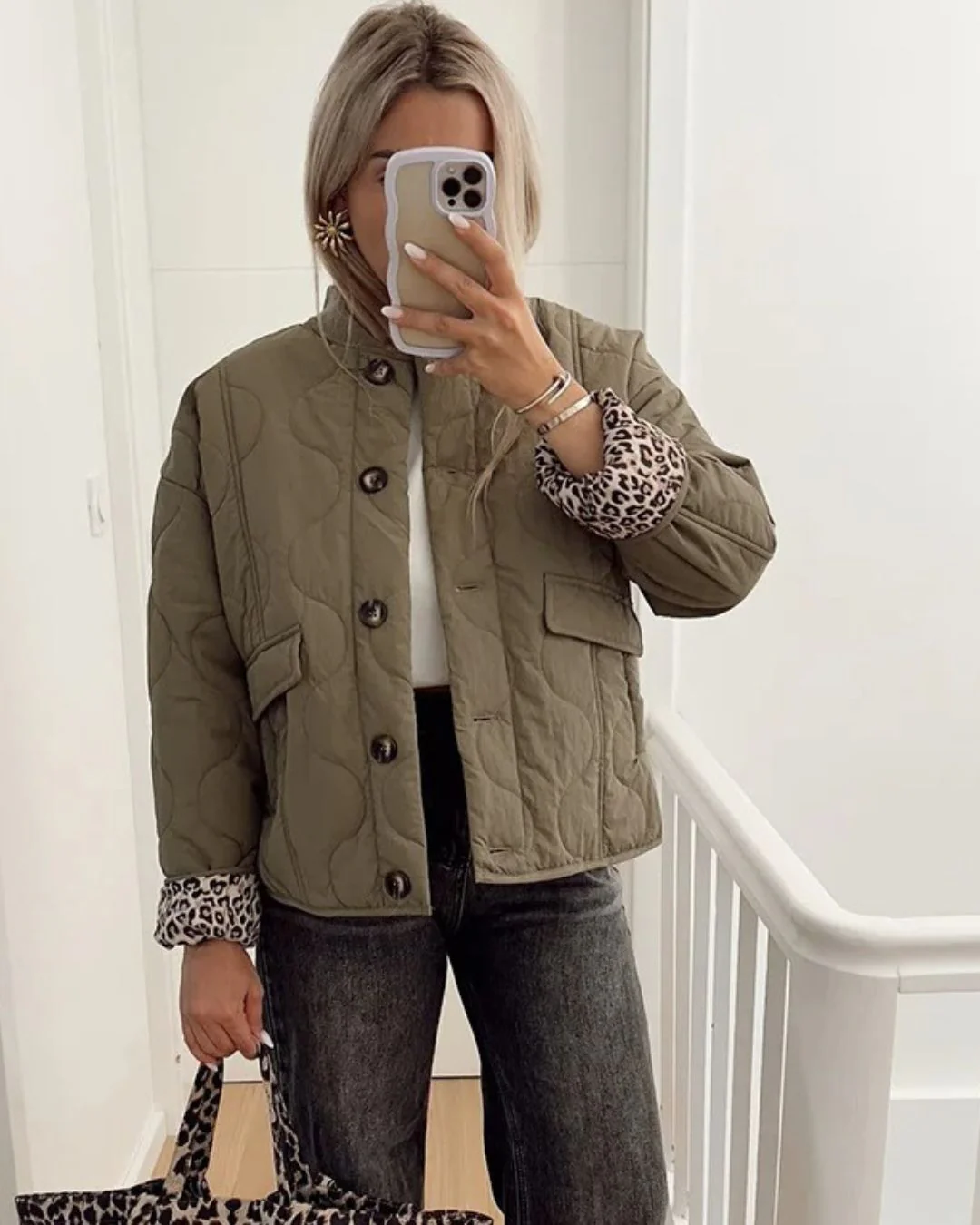 Heidi-Mode | Trendy Jacke mit Leopardenfutter - Image 3