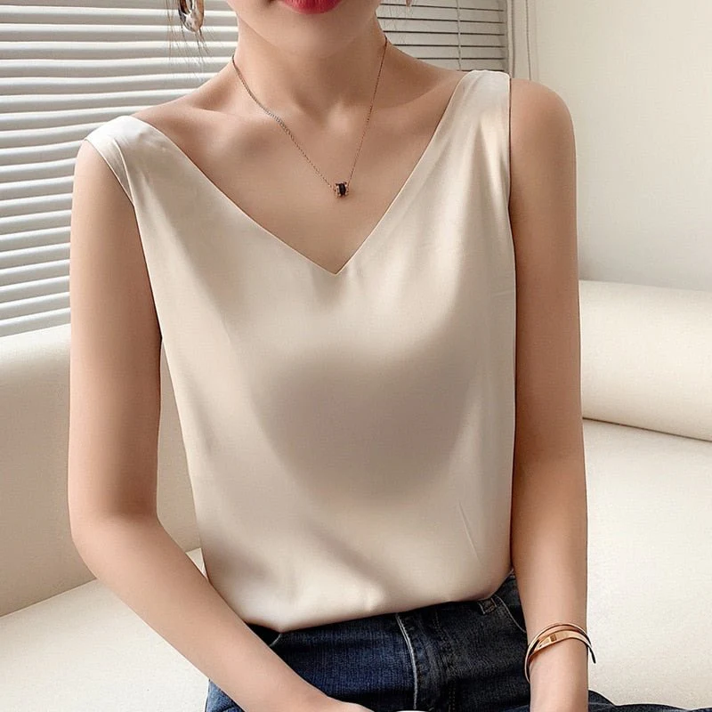 Heidi-Mode | Seidig Weiches Tanktop für Damen - Image 8