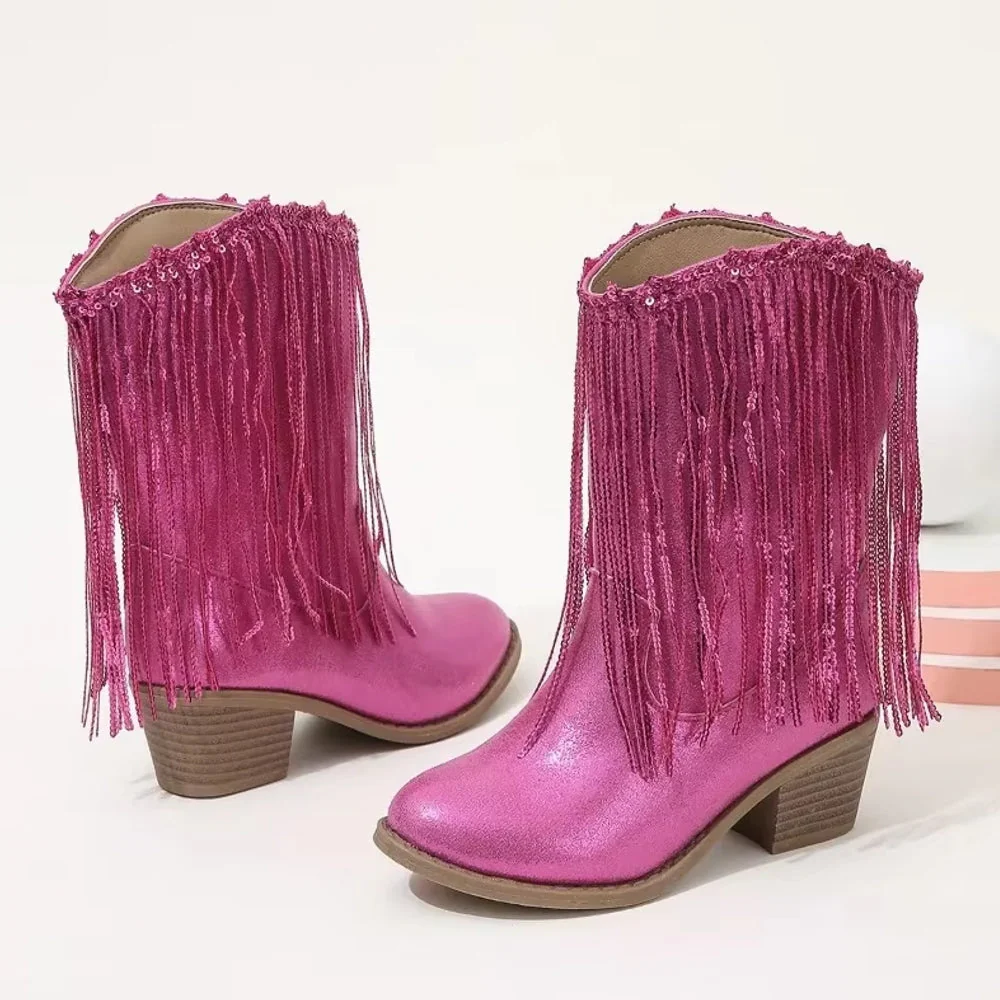 Heidi-Mode | Tupsut Rosa Elegante Britannia Prinzessin Kinder Stiefel - Image 2