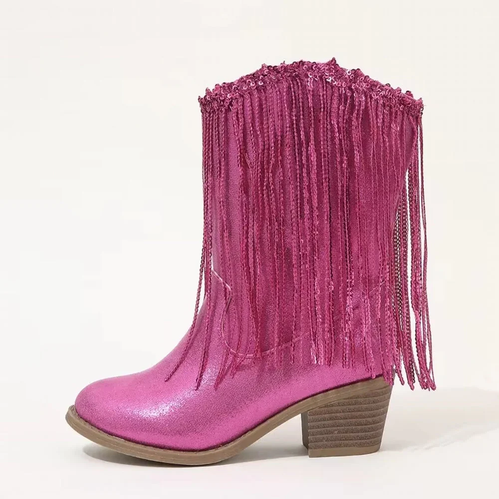 Heidi-Mode | Tupsut Rosa Elegante Britannia Prinzessin Kinder Stiefel - Image 3