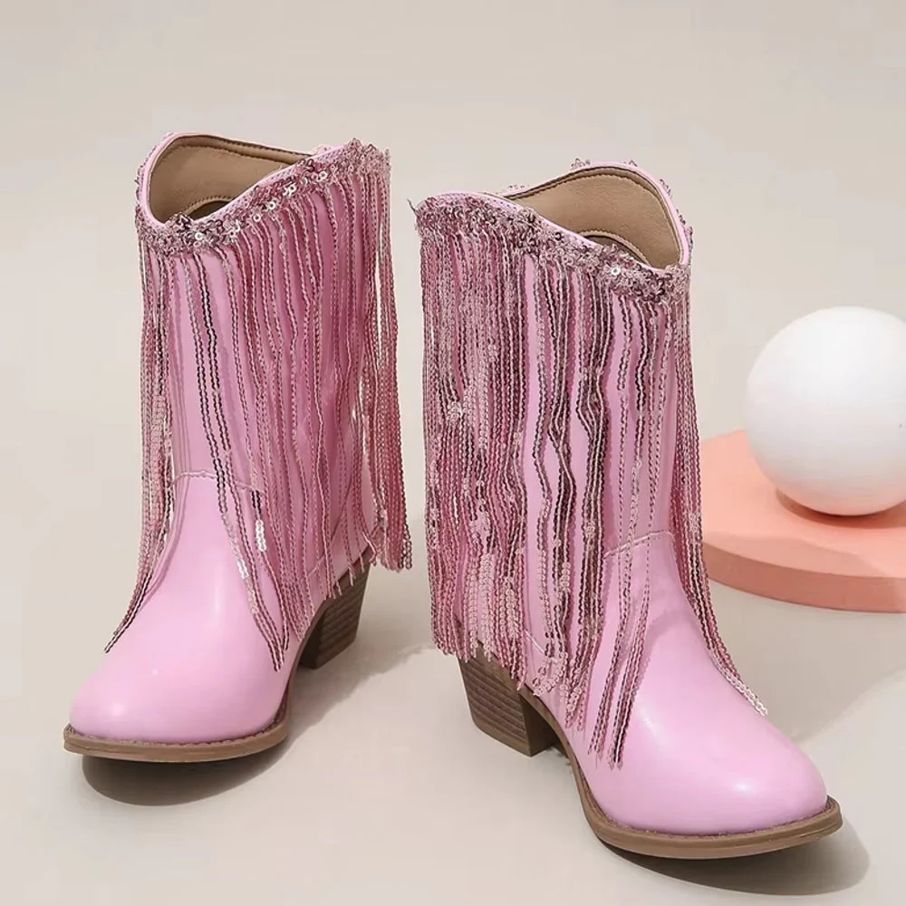Heidi-Mode | Tupsut Rosa Elegante Britannia Prinzessin Kinder Stiefel - Image 7