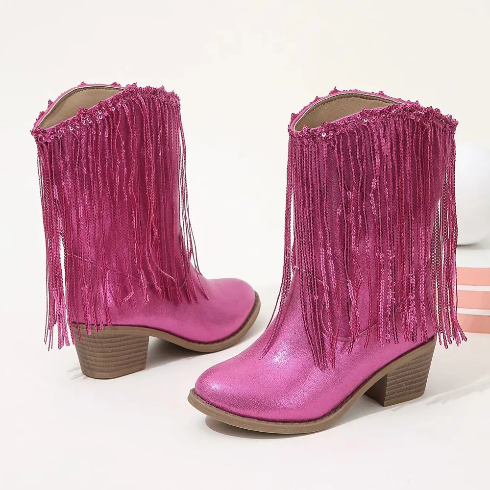 Heidi-Mode | Tupsut Rosa Elegante Britannia Prinzessin Kinder Stiefel - Image 8