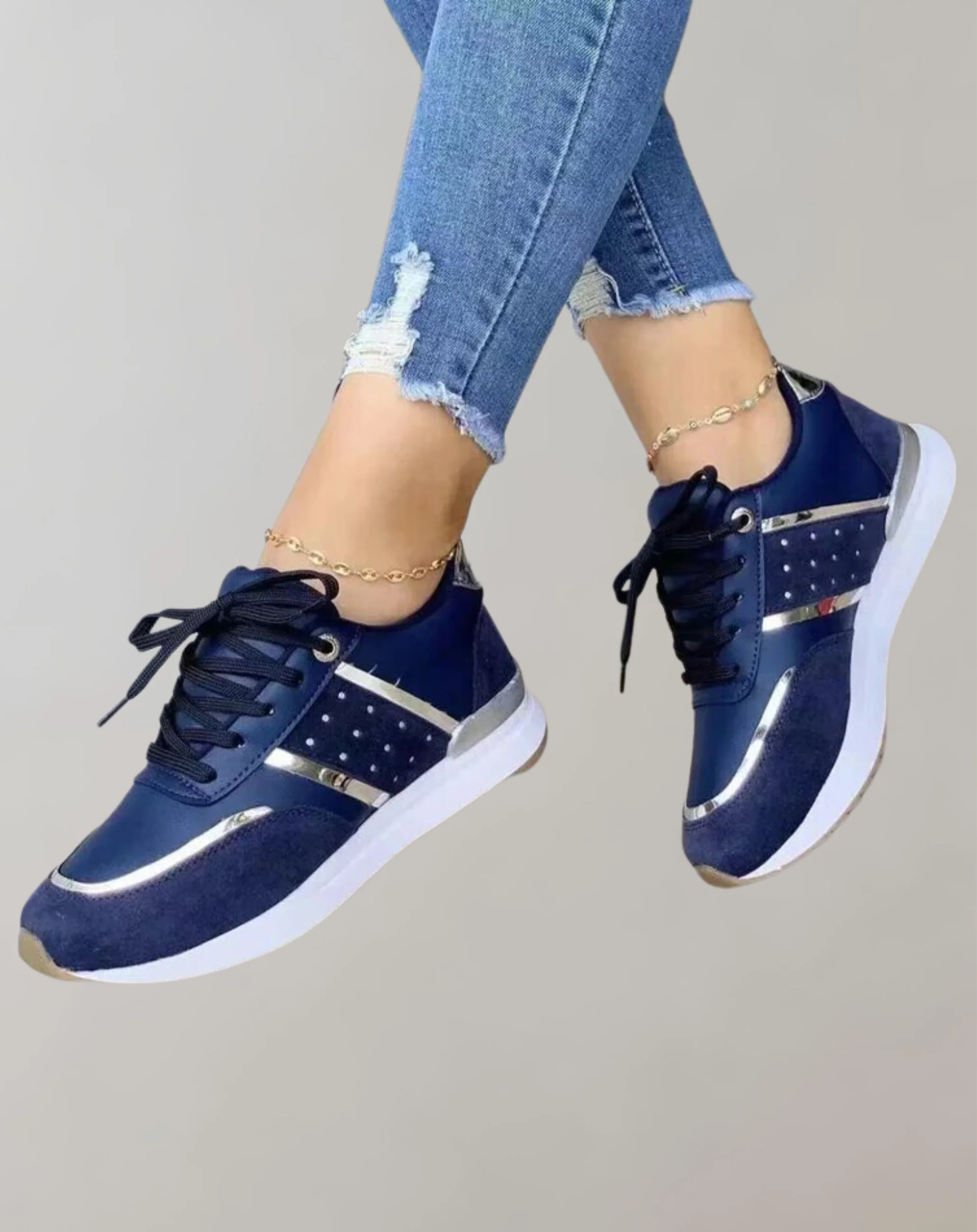 Heidi-Mode | Turnschuhe Schuhe Leder Patchwork - Image 2