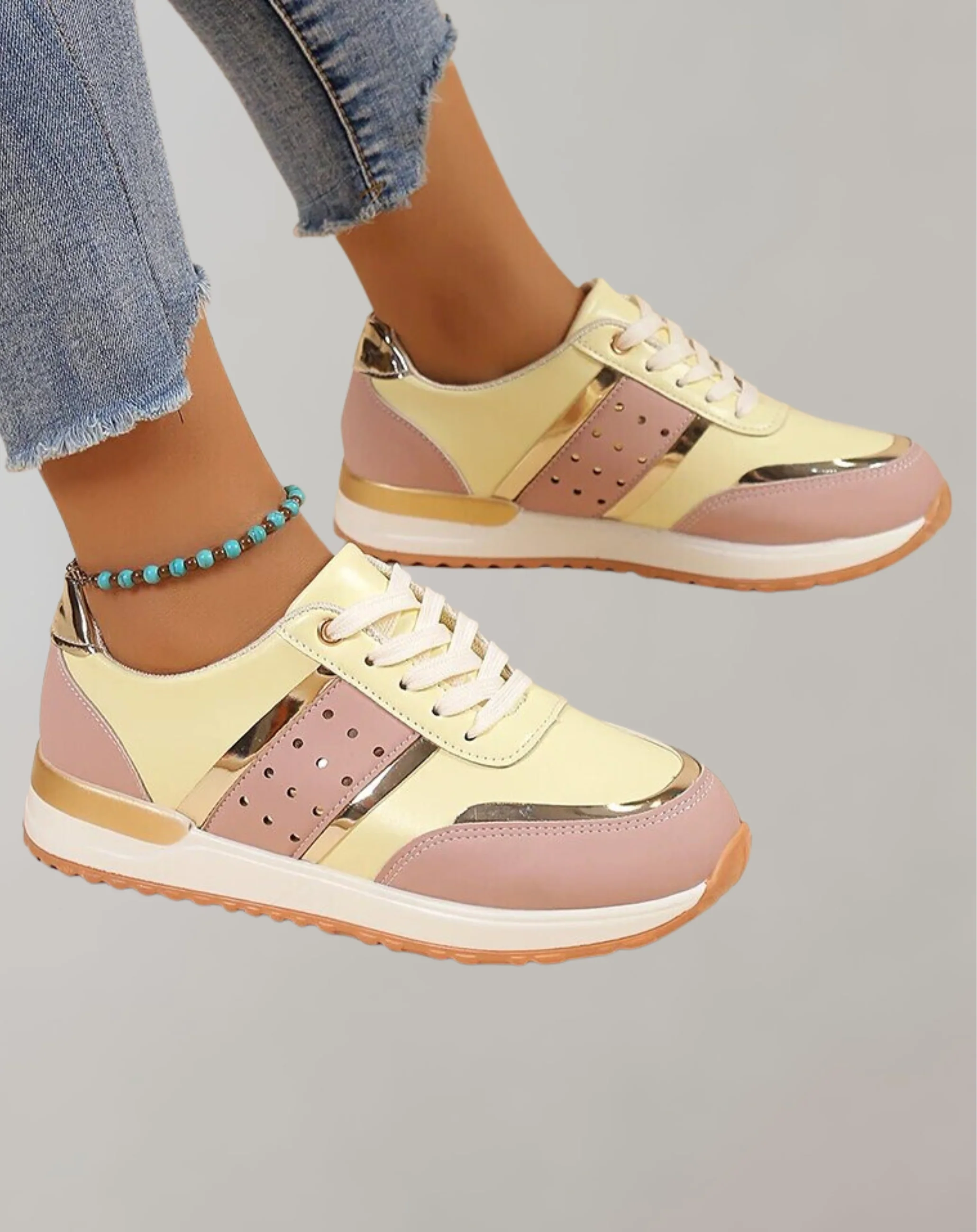Heidi-Mode | Turnschuhe Schuhe Leder Patchwork - Image 4