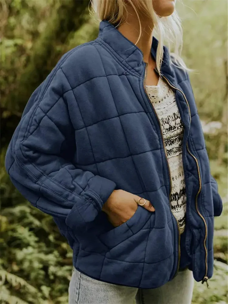 Heidi-Mode | Übergangsjacke Übergroße, Verdickte Jacke für Frauen - Image 25