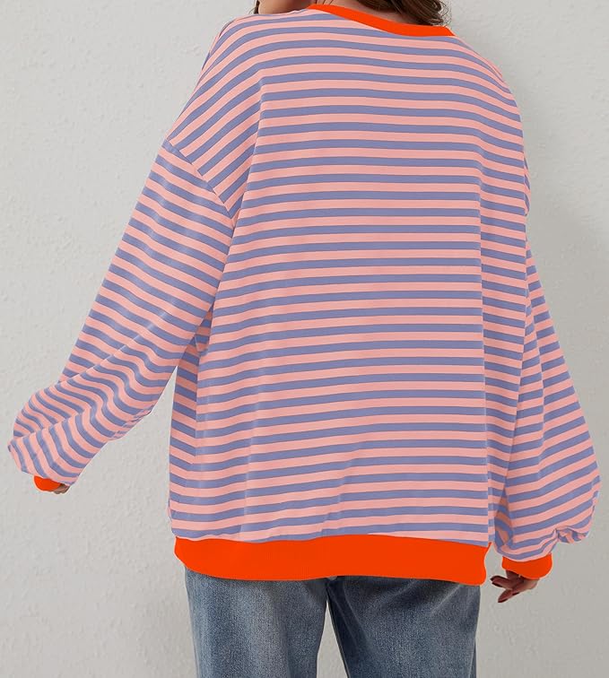 Heidi-Mode | Übergroßer und Gestreifter Pullover für Damen - Image 12