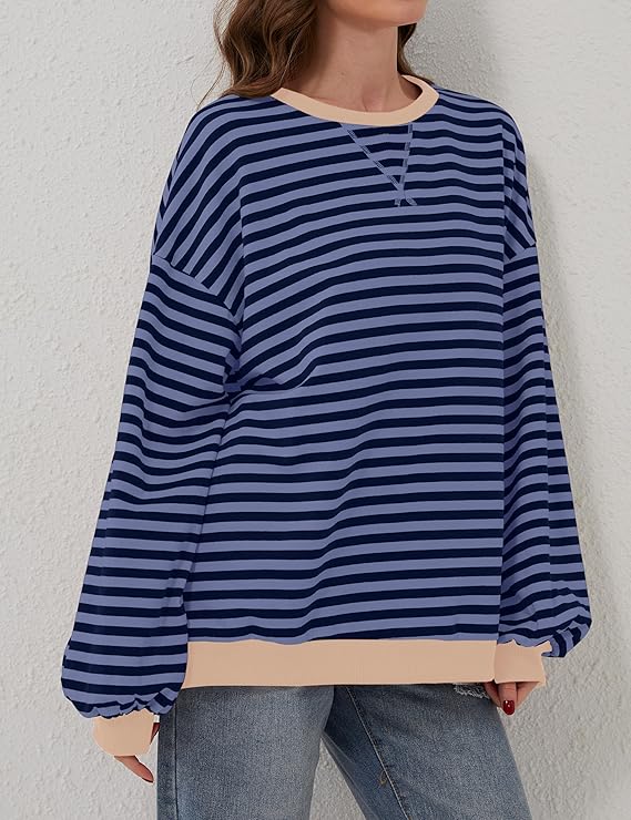 Heidi-Mode | Übergroßer und Gestreifter Pullover für Damen - Image 19