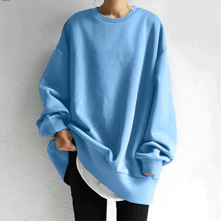 Heidi-Mode | Übergroßes Pullover Frauen Langarm Baggy Pullover mit Lockerer Passform - Image 5