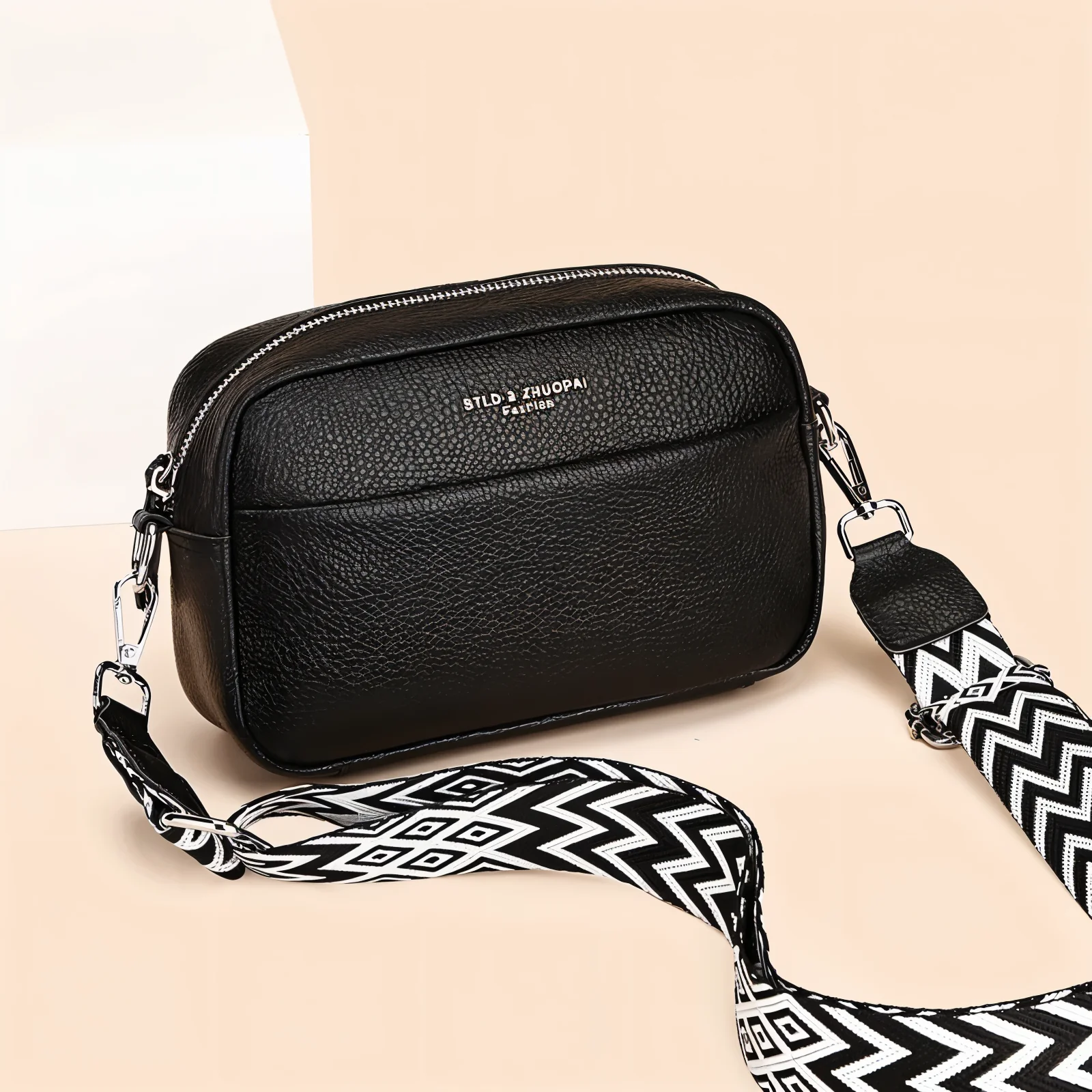 Heidi-Mode | Umhängetasche Damen Vegan Rechteckiges Leder - Image 6