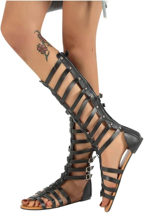 Heidi-Mode | und Schwarze Sandalen mit Doppelten Schnallen - Image 5