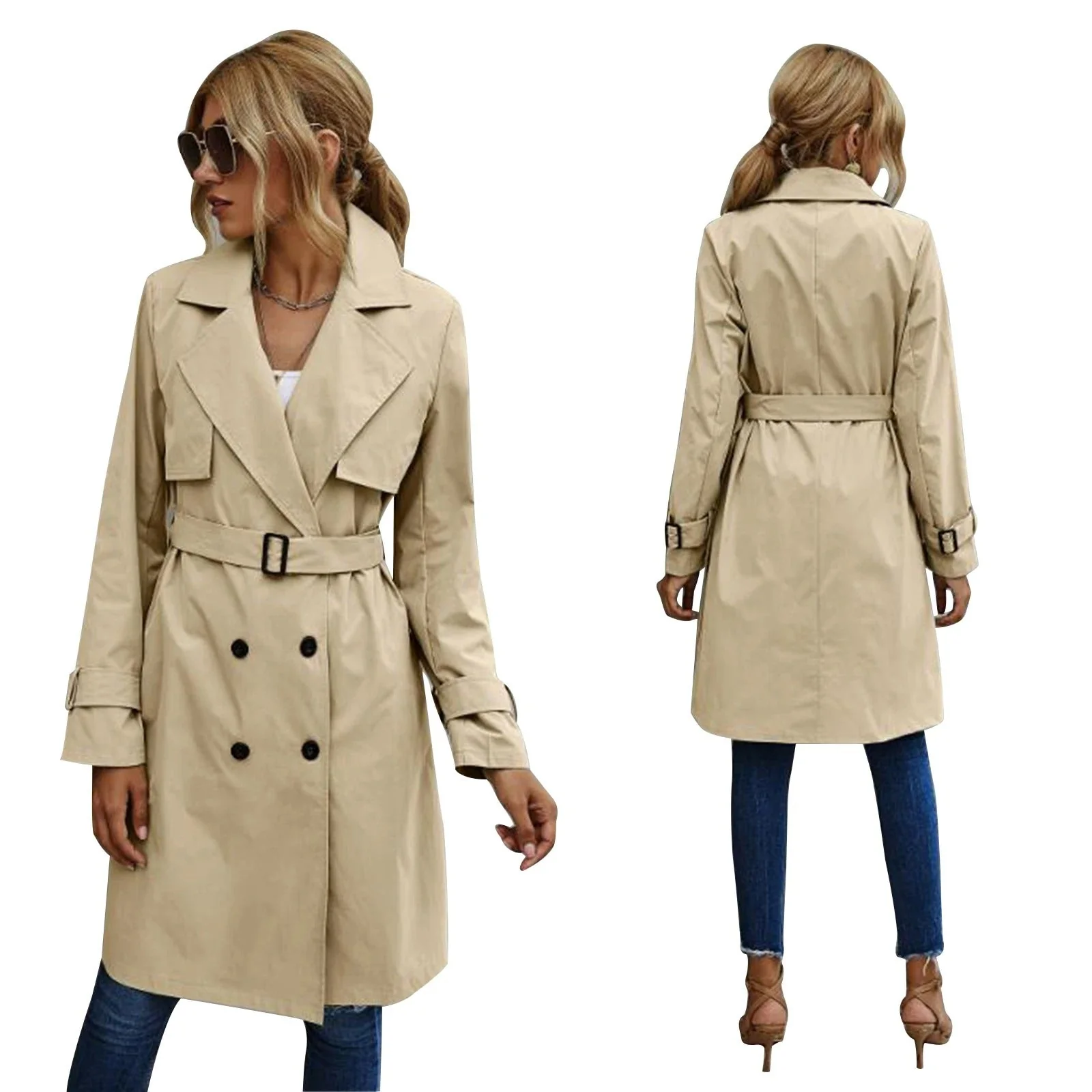 Heidi-Mode | und Winter Trenchcoat Jacke Damen - Image 3
