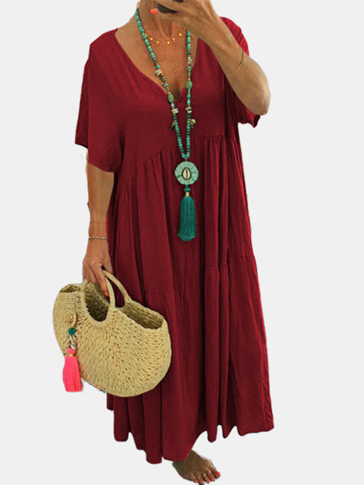 Heidi-Mode | Unregelmäßiges Mehrfarbenes Kleid In Übergröße - Image 11