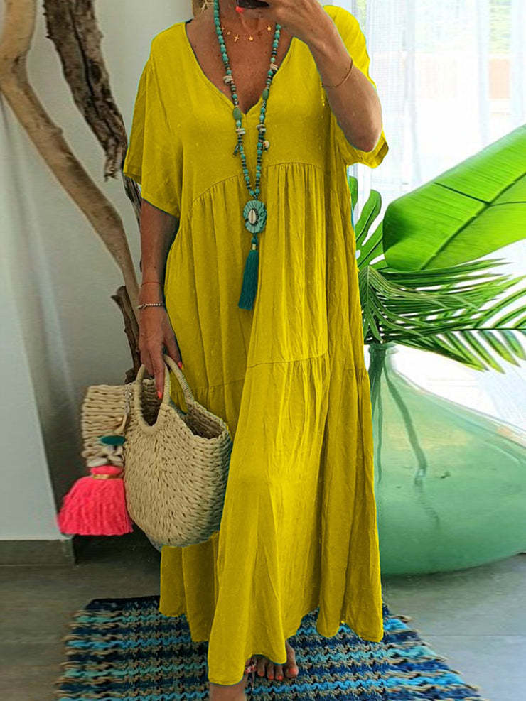 Heidi-Mode | Unregelmäßiges Mehrfarbenes Kleid In Übergröße - Image 12