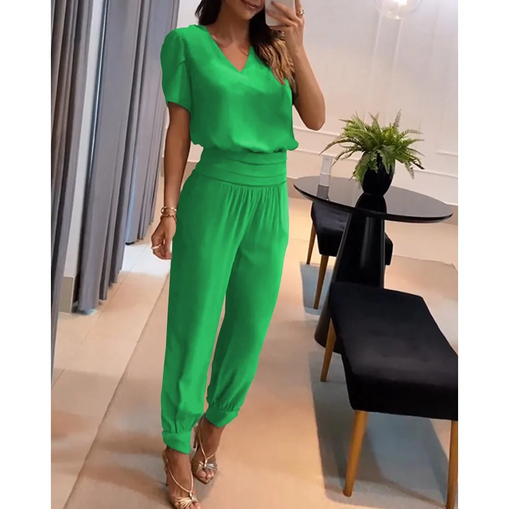 Heidi-Mode | V-Ausschnitt Jumpsuit für Damen - Image 3