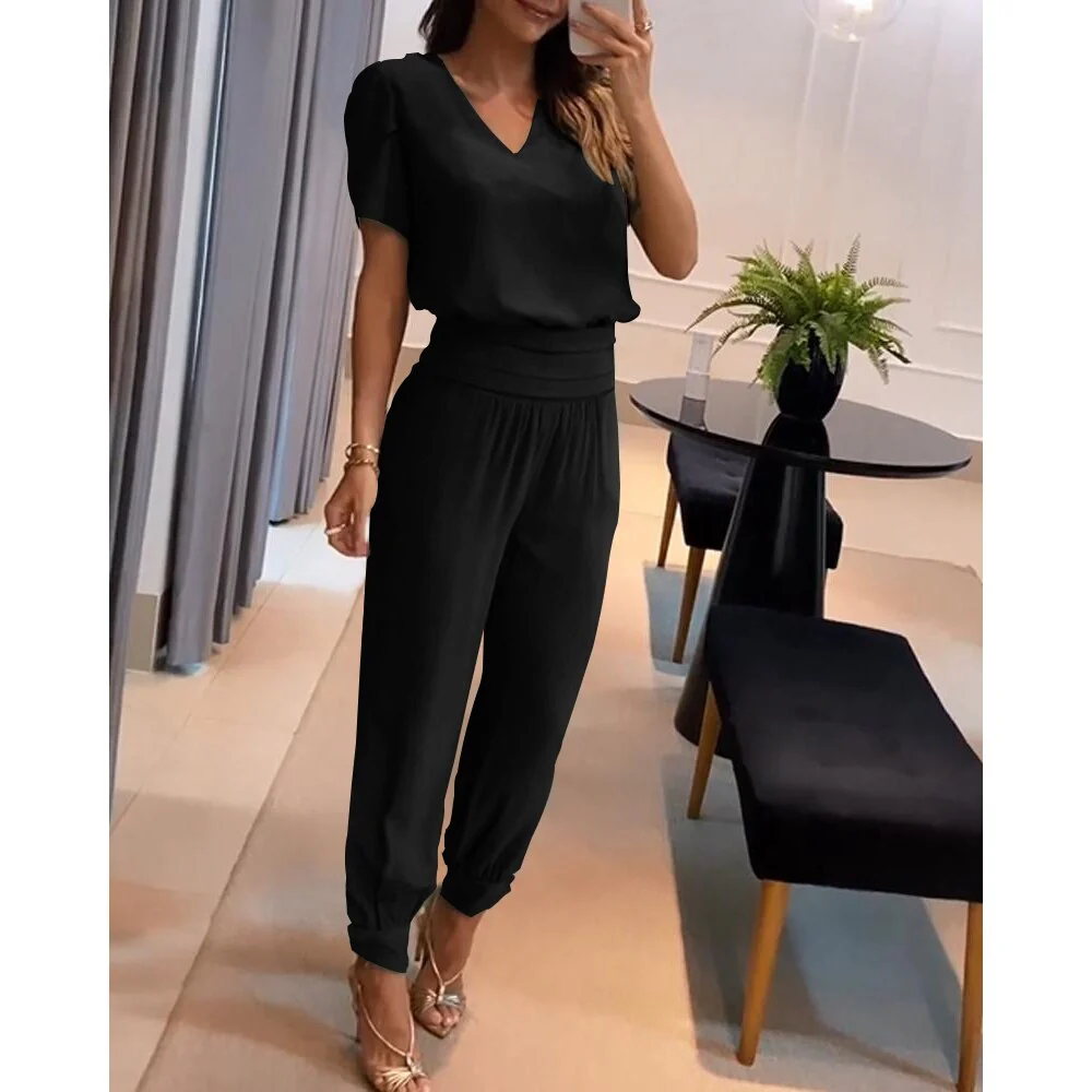 Heidi-Mode | V-Ausschnitt Jumpsuit für Damen - Image 4