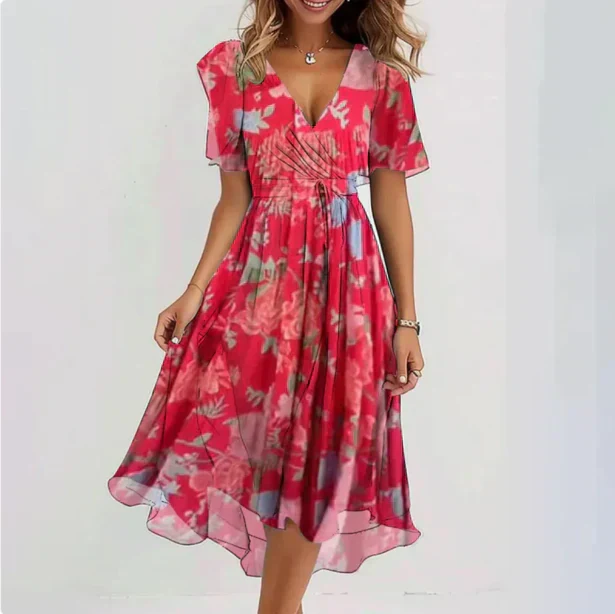 Heidi-Mode | V-Ausschnitt Kleid - Image 2