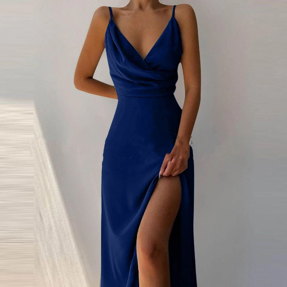 Heidi-Mode | V-Ausschnitt Midikleid mit Druck und Schlitz - Image 16
