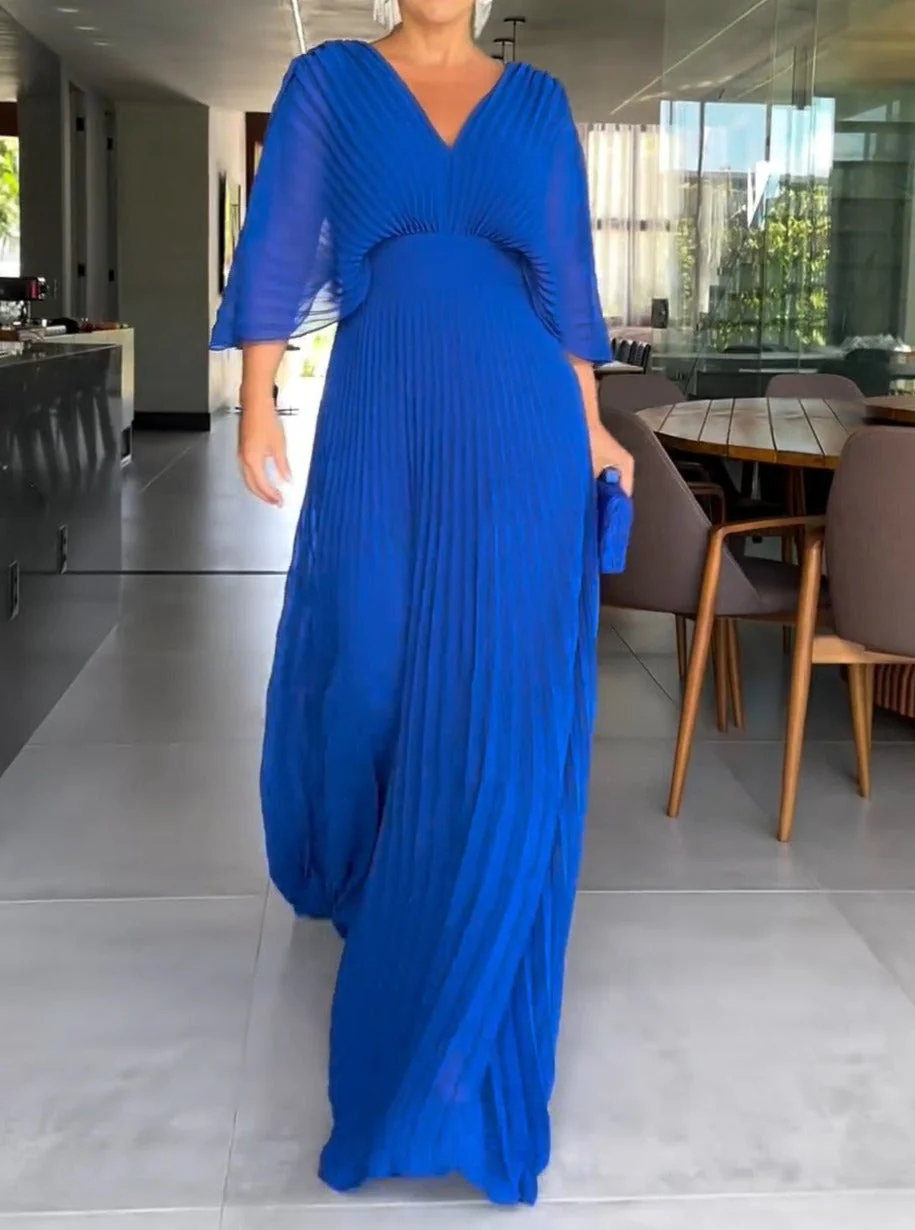 Heidi-Mode | Vibrantes Falten-Maxikleid - Image 4