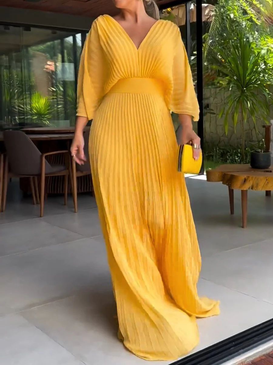 Heidi-Mode | Vibrantes Falten-Maxikleid - Image 6