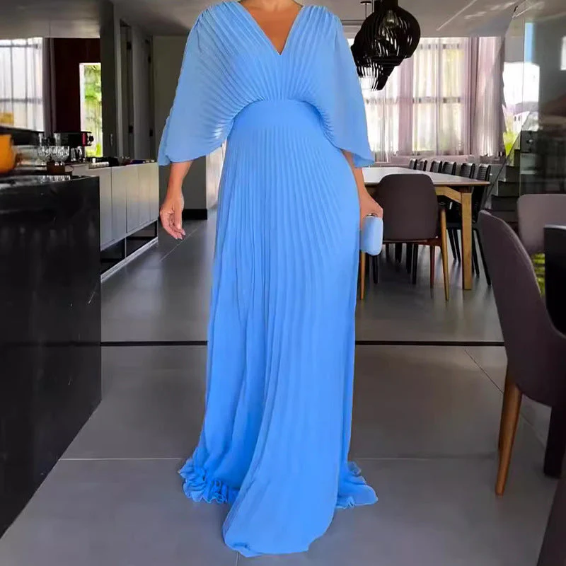 Heidi-Mode | Vibrantes Falten-Maxikleid - Image 8